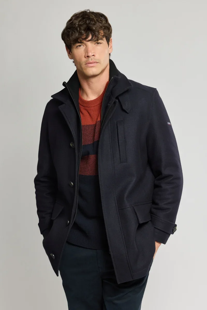 Exceptional Coat with facing – woollen cloth Consistent
