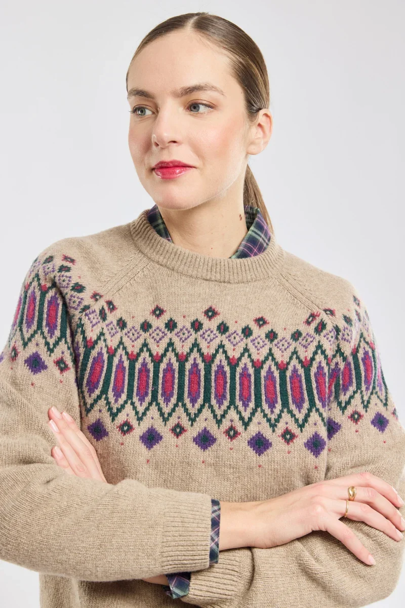 Genuine Jacquard jumper Heritage – wool Sophisticated