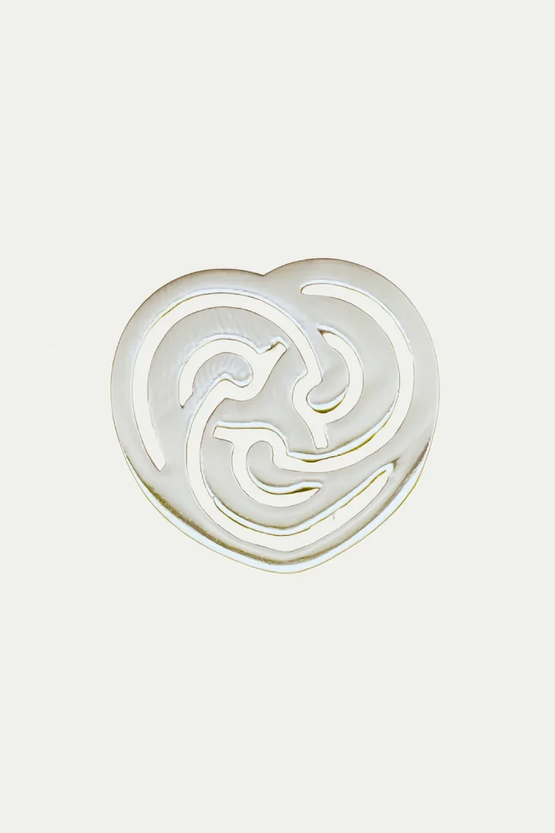 Advanced Silver heart pin Contemporary