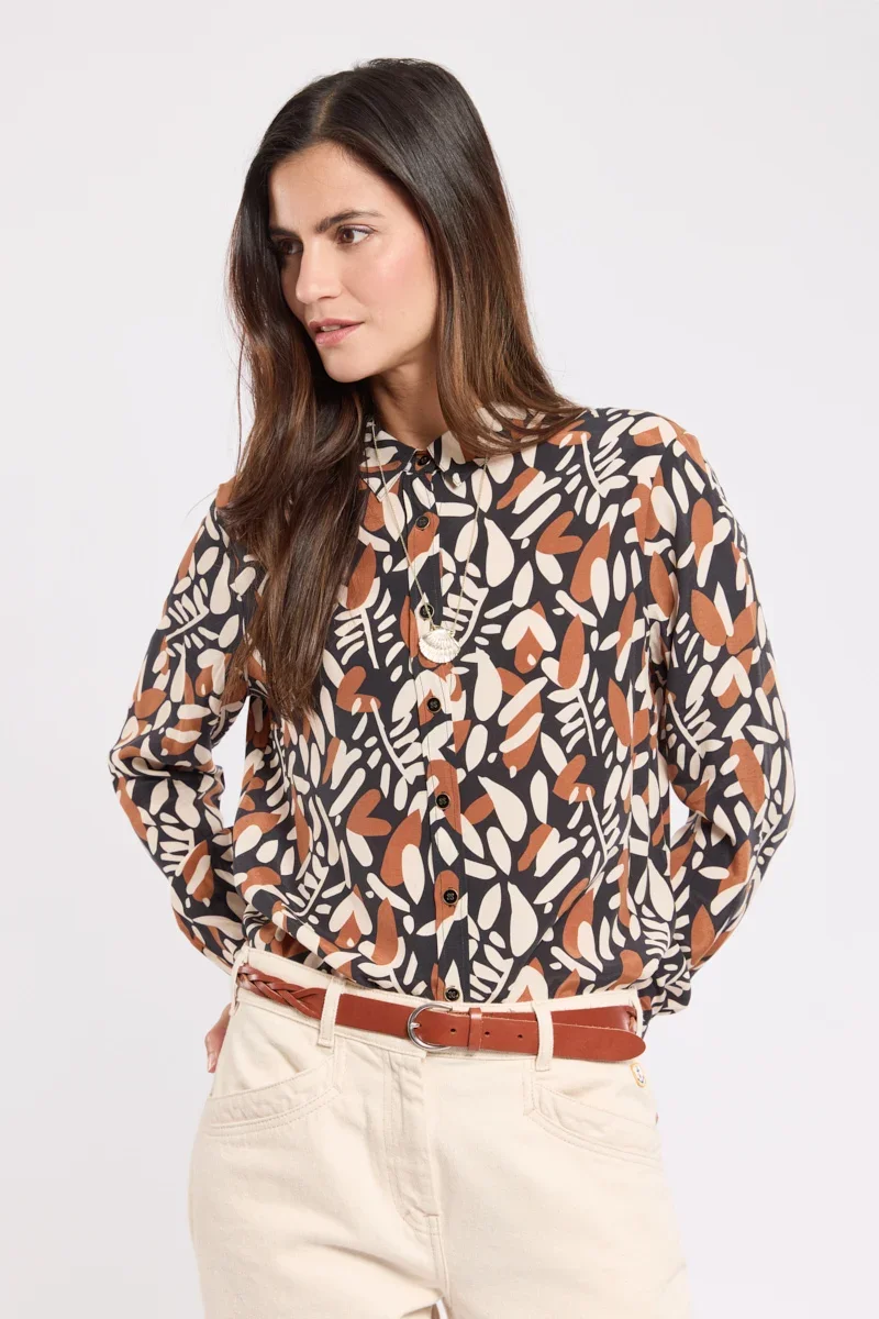 Versatile Printed shirt – cupro Convenient