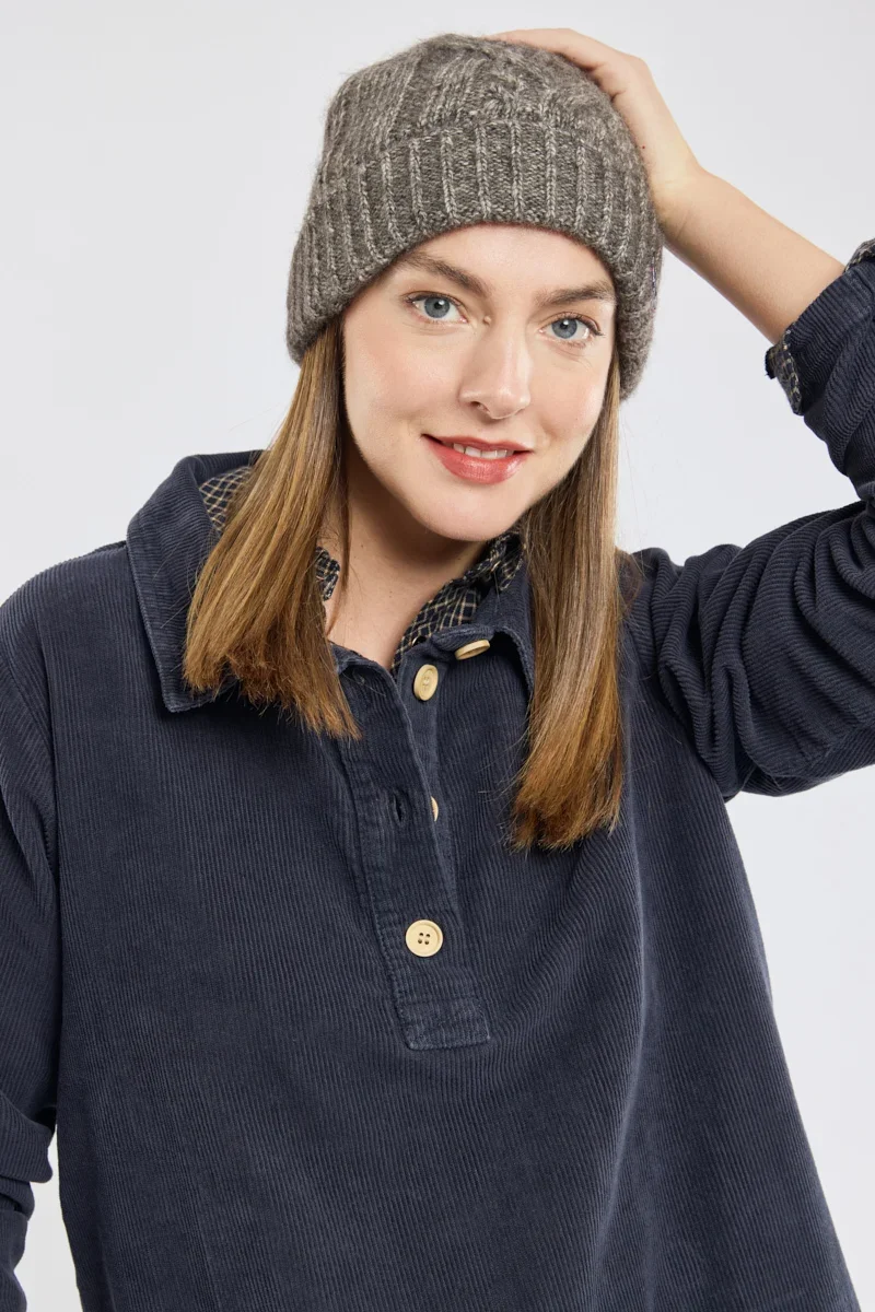 Luxury Cable-knit hat – cotton and wool Healthy