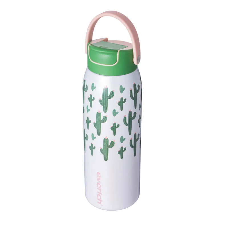 Elite Stainless Steel Thermos Bottle with Leak-Proof Flip Lid 01753C Sophisticated