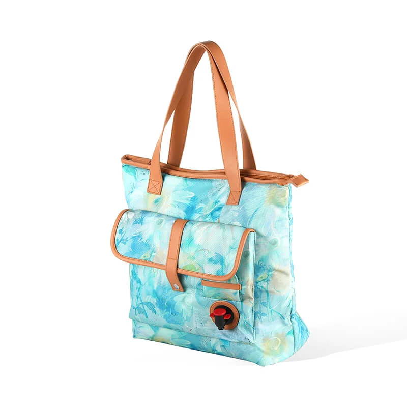 Detailed Insulated Wine Bottle Cooler Bag Sustainable