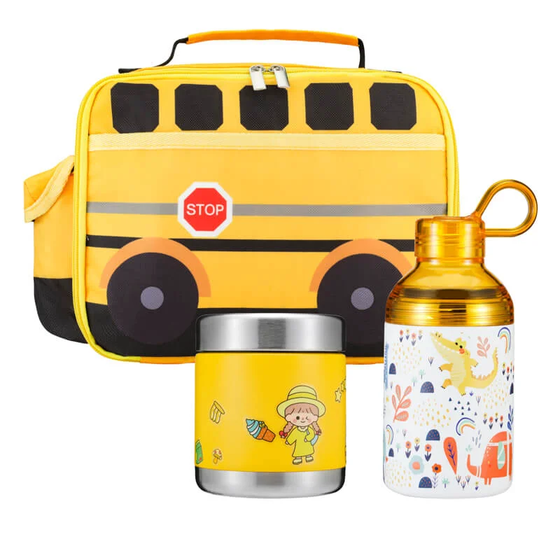 User-Friendly 12oz Lunch Box Stainless Steel with Water Bottle Traditional
