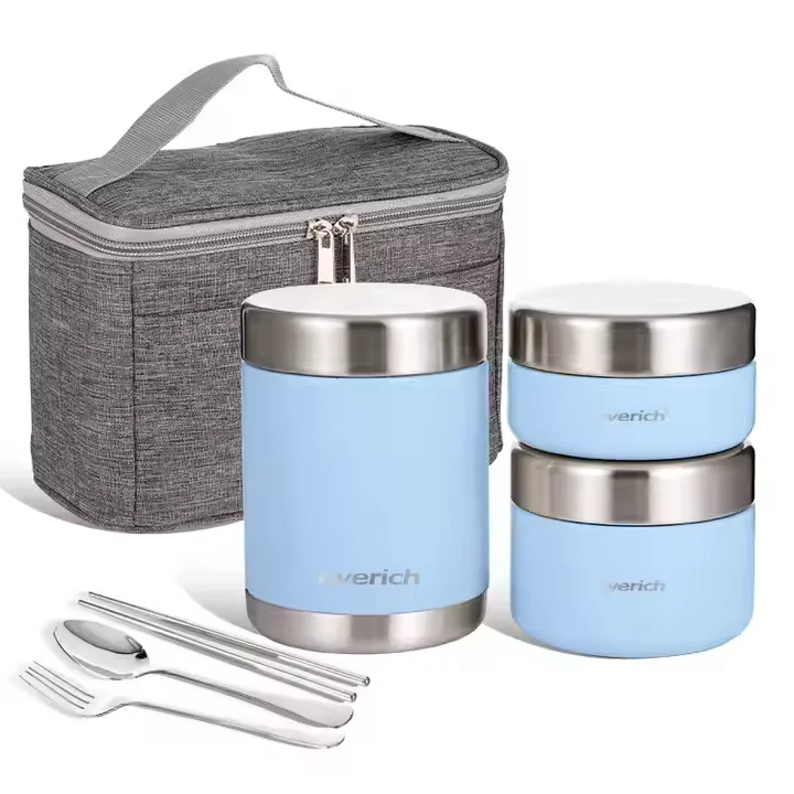 Excellent 350 ml Vacuum Insulated Food Flask Jar Sets 02135 Organic