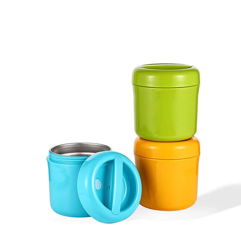 Traditional 500ml Stainless Steel Storage Jars With Handle Cover 13749 Comfortable