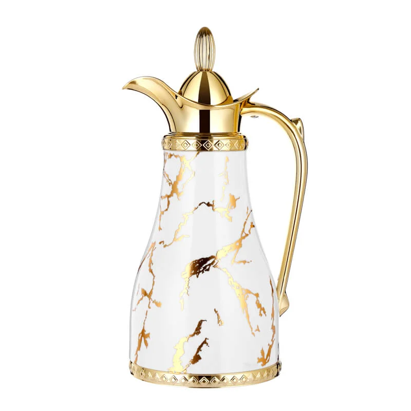Smooth 1L ABS Luxury Arbic Dallah With Glass Inner WG18028 Sophisticated