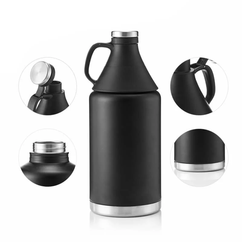 Official 64oz Insulated Water Jug With Handle Lid 02510B Eco-Friendly