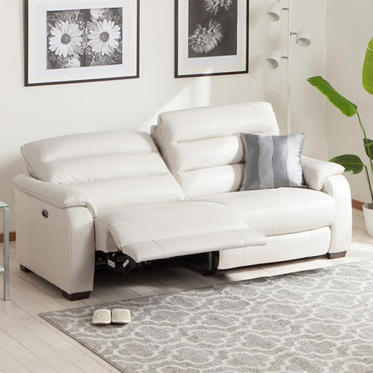Environmentally Friendly 3 SEAT R-RECLINER SOFA CRONA NB LGY Smart