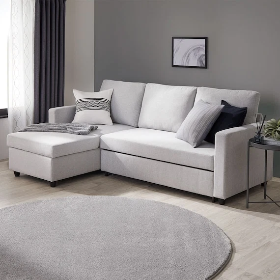 Efficient CORNER SOFABED NOARK2 GY Clean