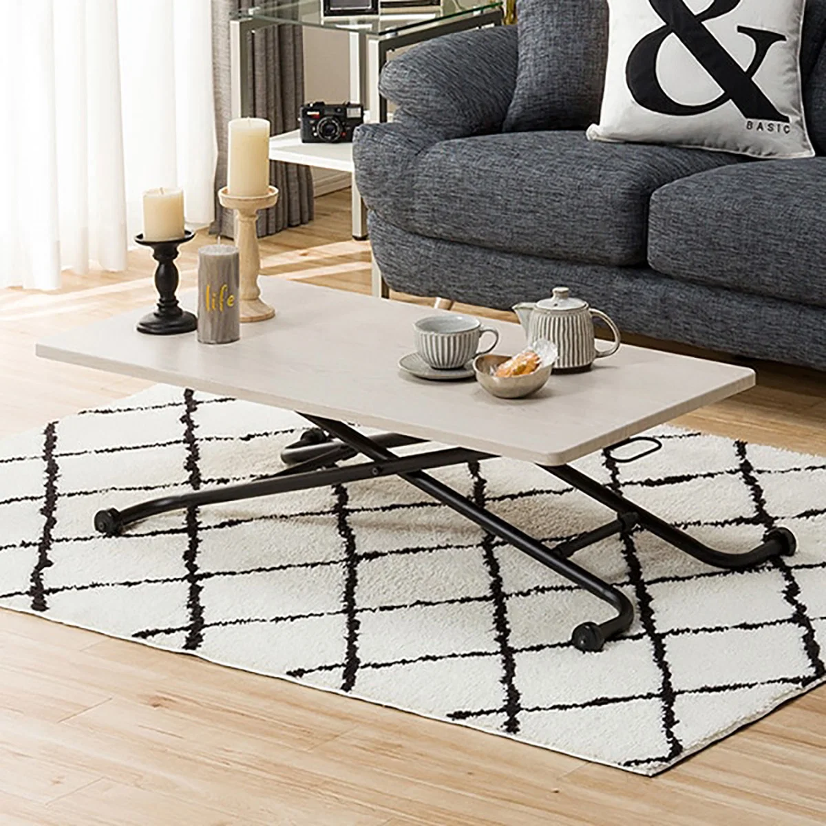 Responsible COFFEE TABLE RIZA-N WW BK Traditional
