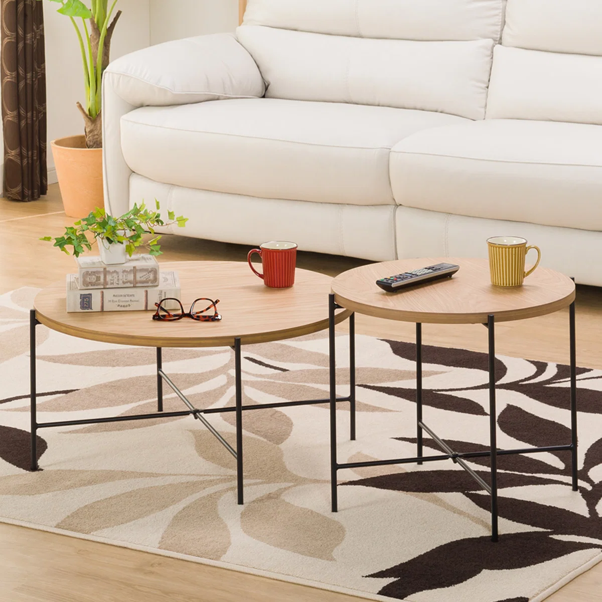Modern COFFEE TABLE SET VERKER 7050 LBR Dependable