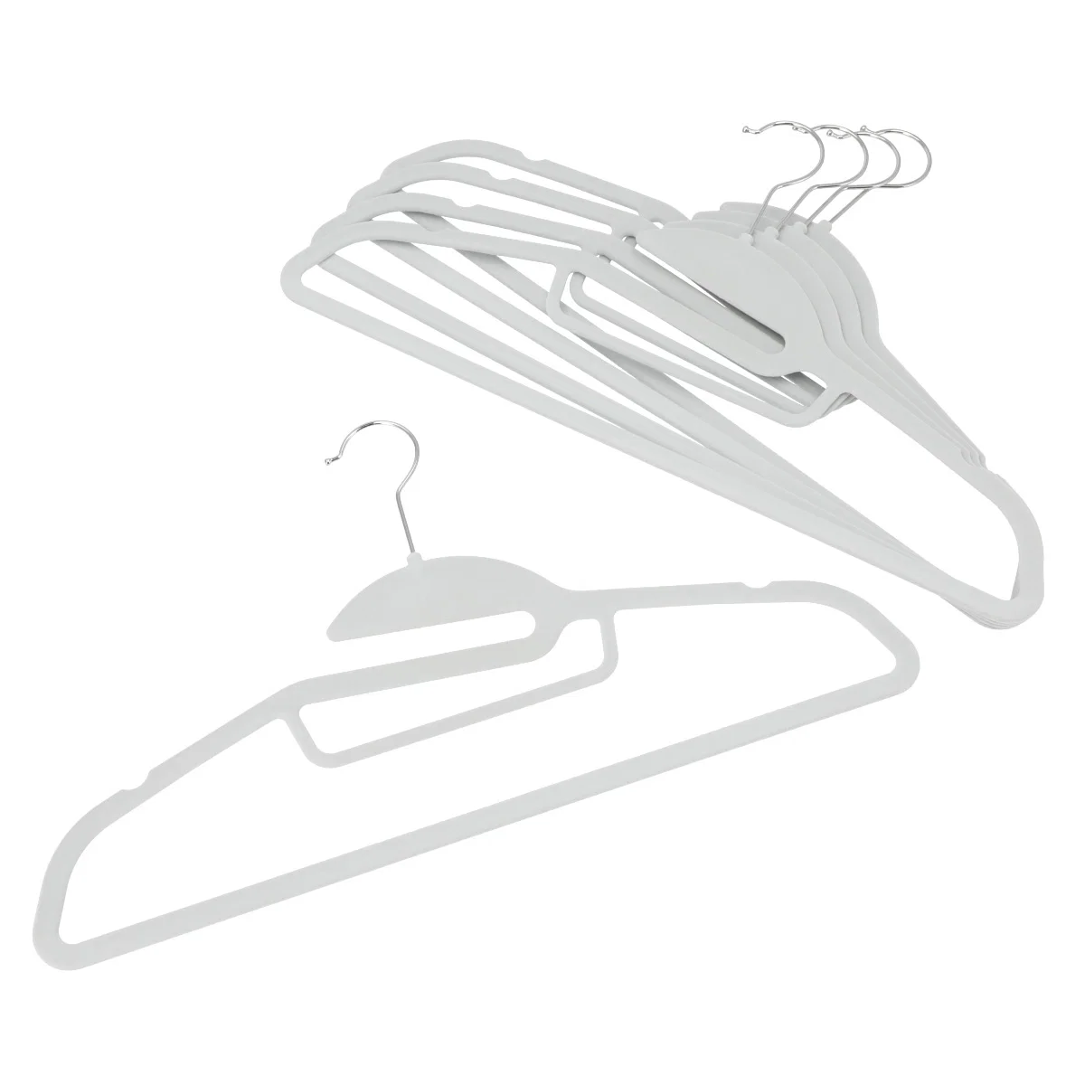 Refined NON-SLIP HANGER FLOCKY W45 5P GY Next-Generation