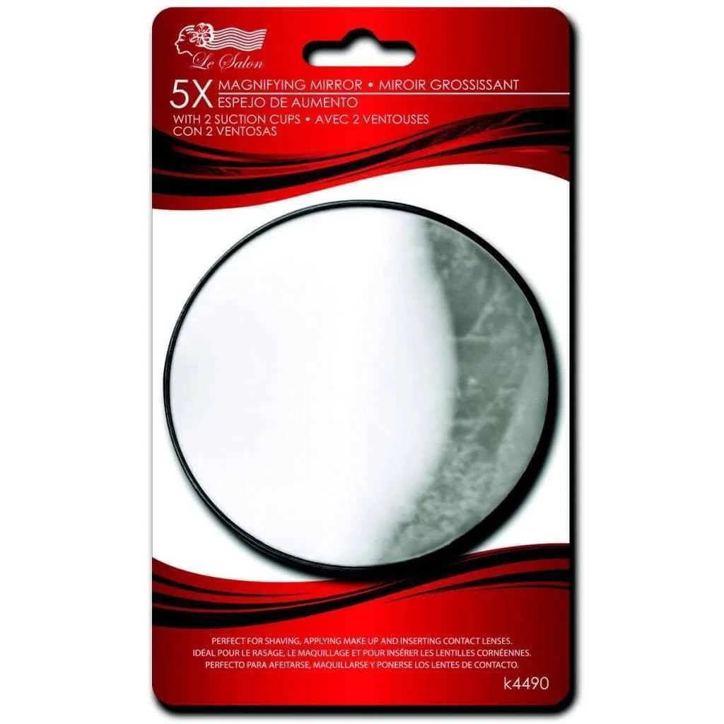 Sophisticated 5x Magnifying Mirror With 2 Suction Cups Authentic