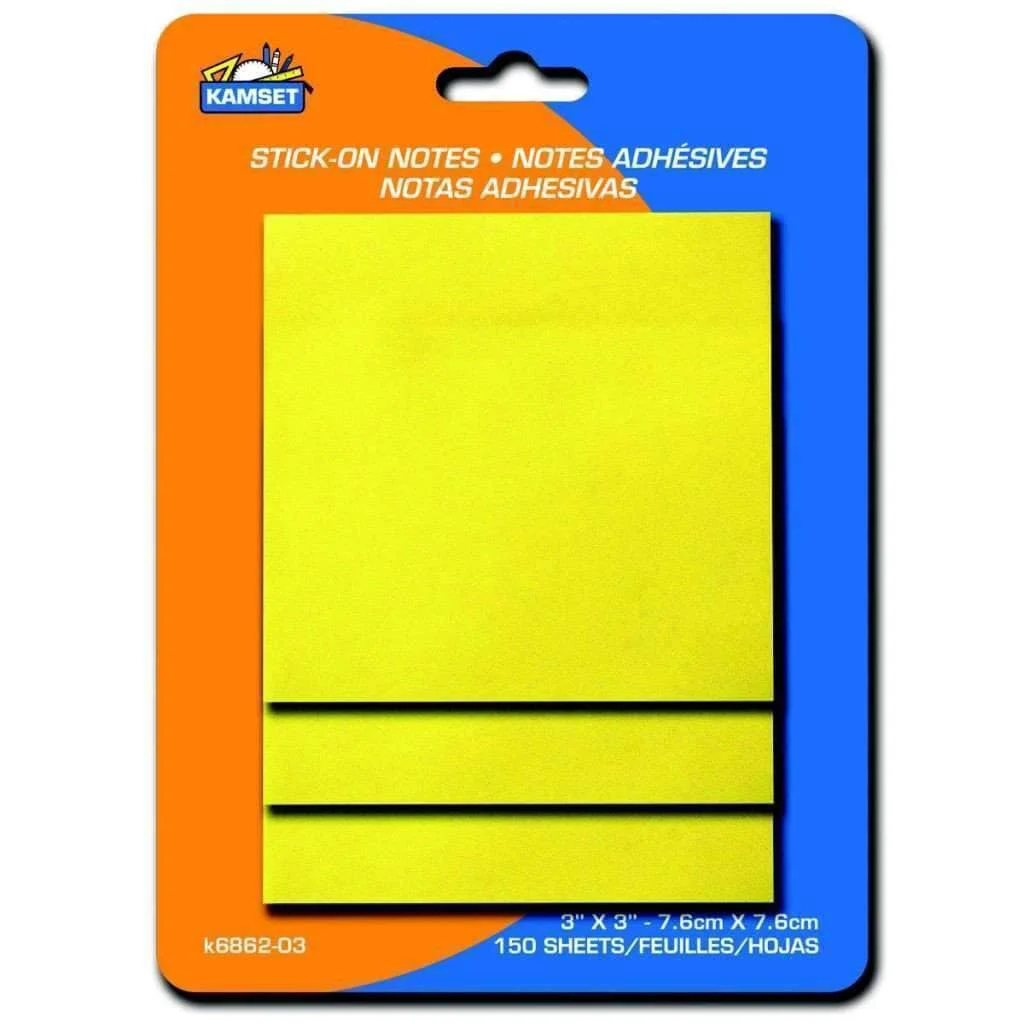 Durable Stick On Notes – 3 X 3 Fast