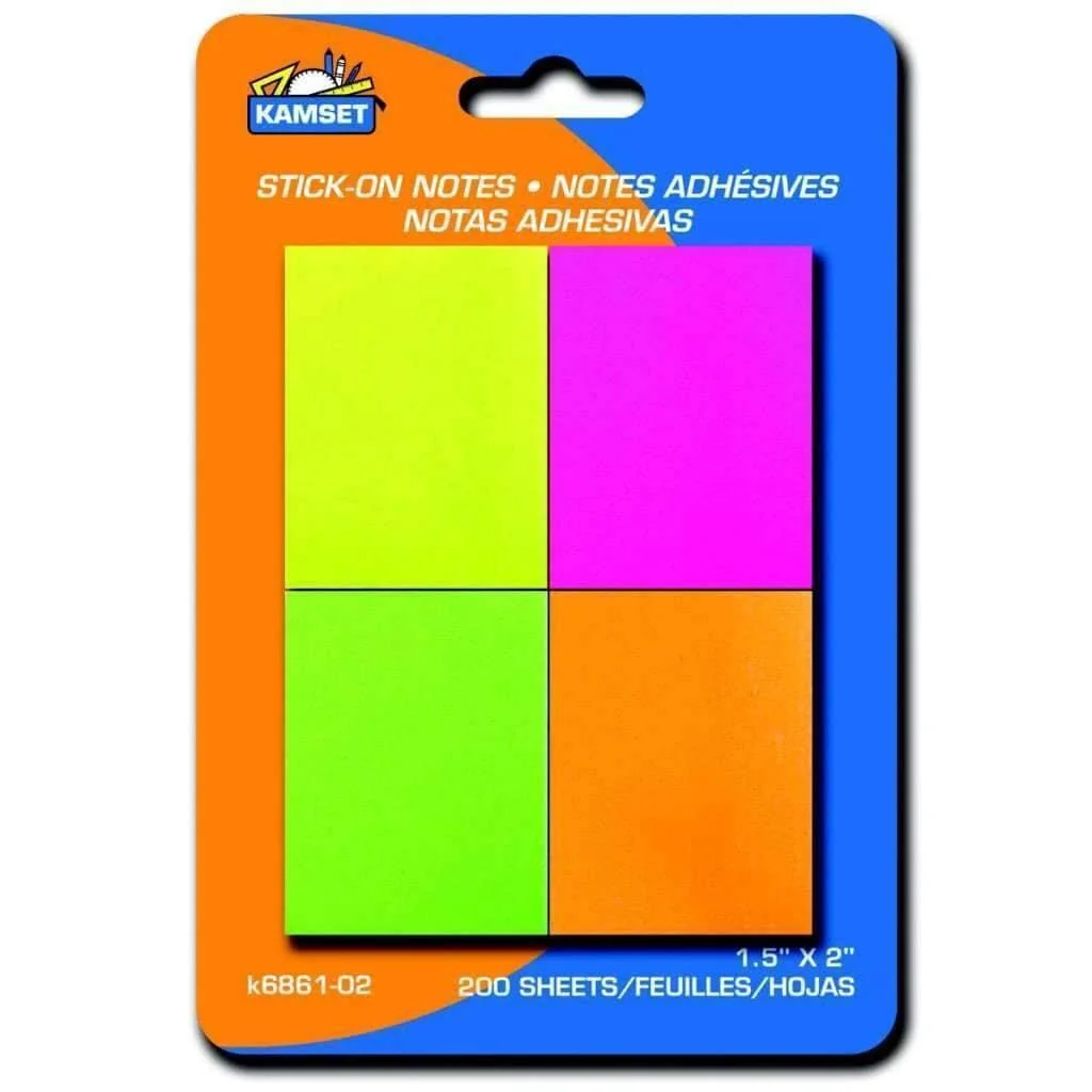 Practical Stick On Notes – 200 Sheets Pure