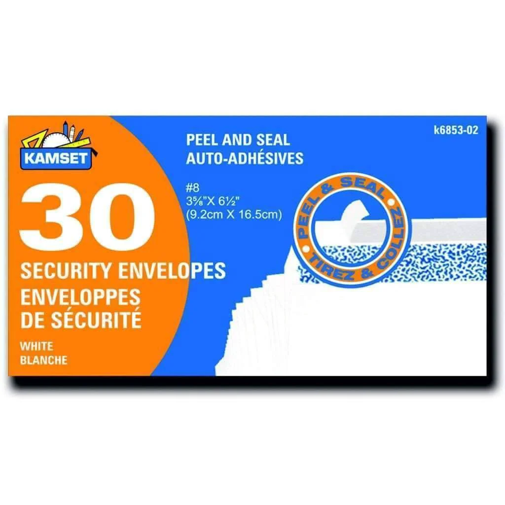 Traditional Envelopes Security 8 – 30 Specialty
