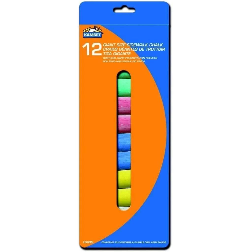 Genuine Sidewalk Chalk – 12 Contemporary