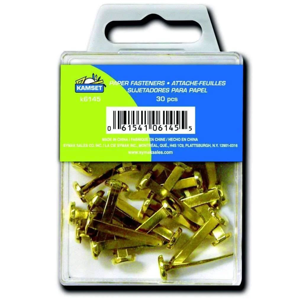 Effective 30 Paper Fasteners – Brass Sophisticated