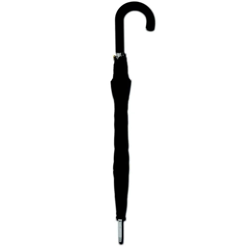 Fashionable Umbrella 34in Black Aluminum Easy-to-Use