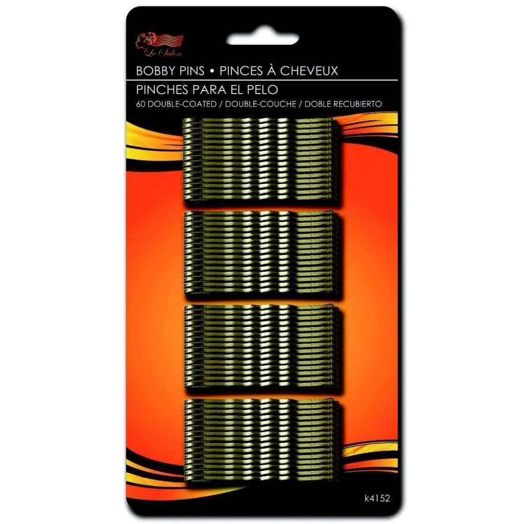 Smooth Bobby Pins 60 Bronze Soft