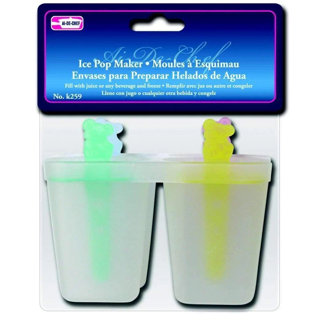 Sophisticated Ice Pop Maker Set Of 4 Functional