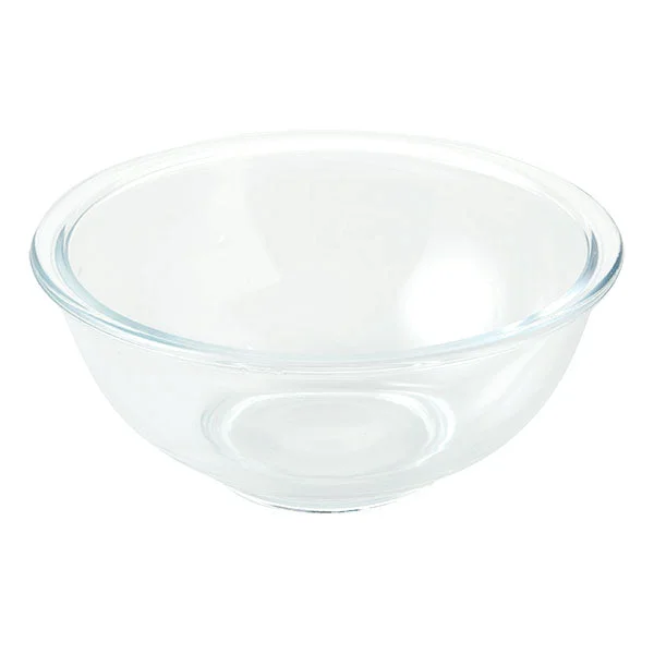 Smooth HEAT-RESISTANT GLASS BOWL 18CM Lightweight
