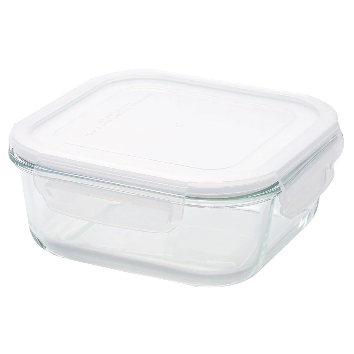 Official HEAT RESISTANT GLASS STORAGE CONTAINER 1170ML SQUARE Fine