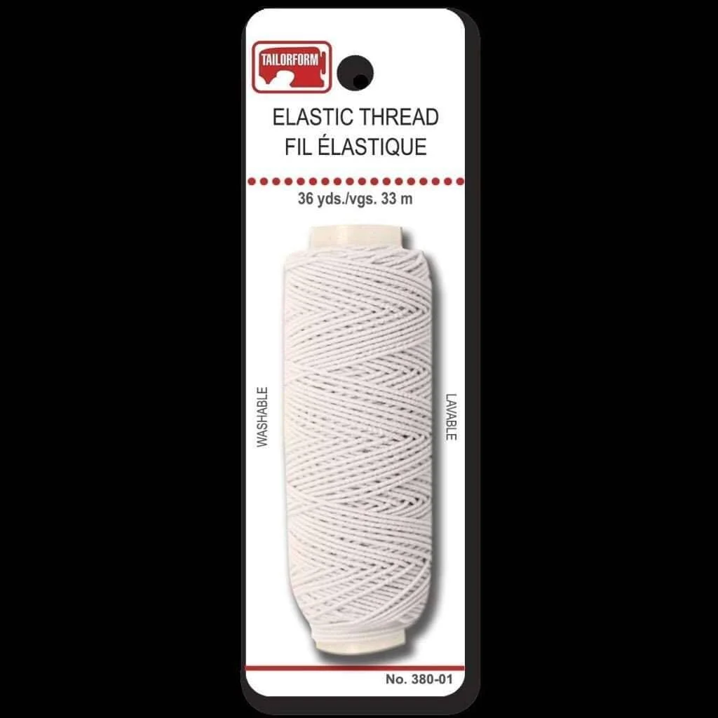 High-Performance Elastic Sewing Thread White Modern