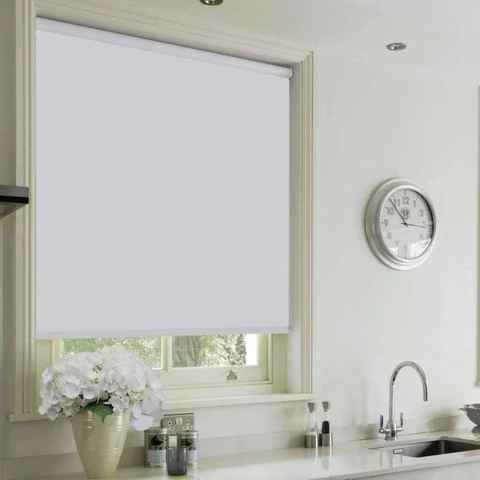 Smooth Blackout Roller Shades White Top-Quality