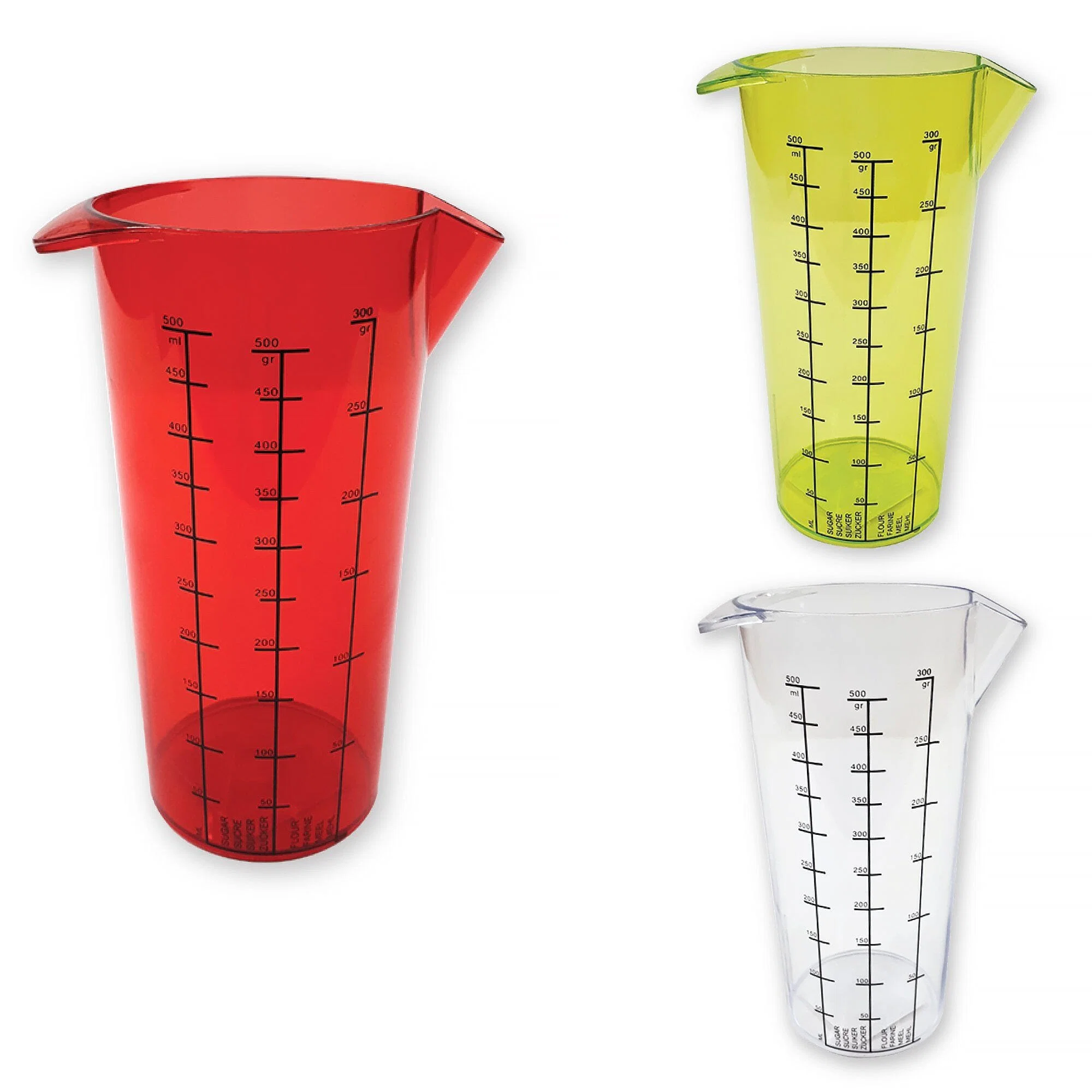 Eco-Friendly Plastic Measuring Cup in Assorted Colours Traditional