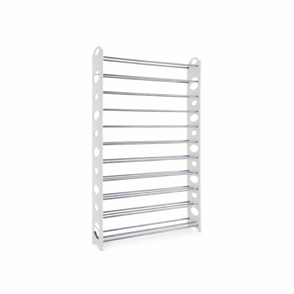 High-Performance 50 Pair Shoe Rack – Space-Saving Multi-Tier Storage Organizer Traditional