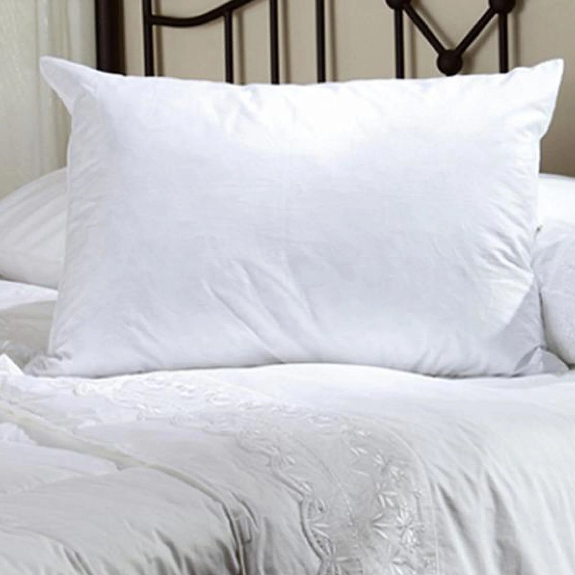 Enhanced Lauren Taylor Oasis – White Duck Feather Pillow Artisan