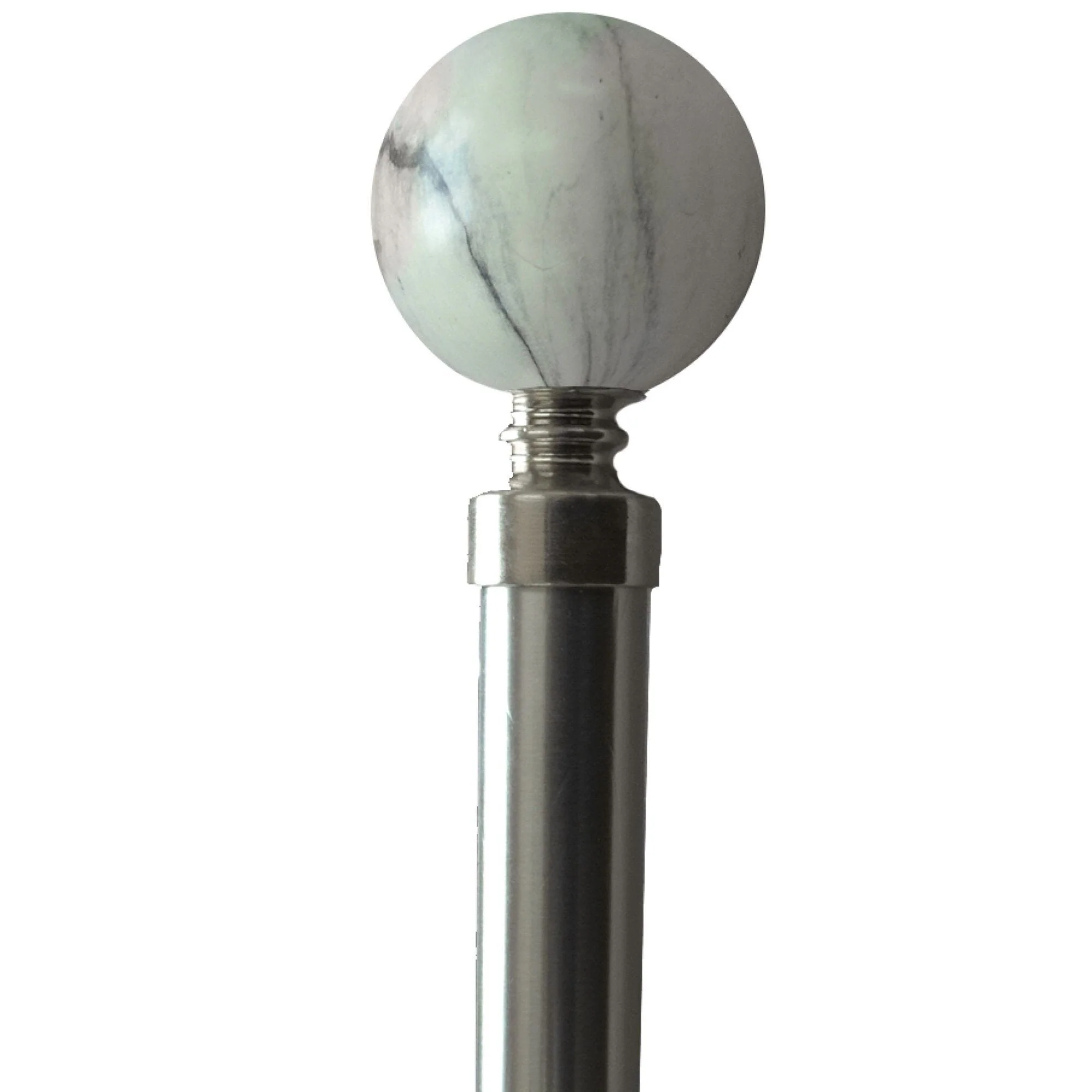Premium Material CARRERA MARBLE POLE SET – ROUND WHITE High-Performance