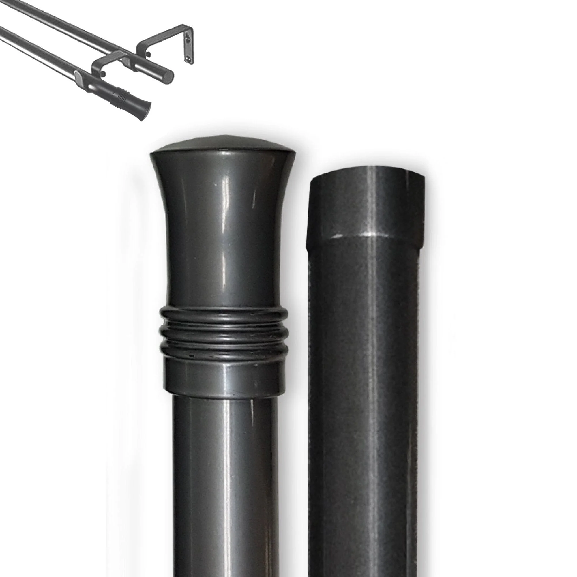 Reusable STANNIS DOUBLE POLE SET – GUNMETAL Efficient