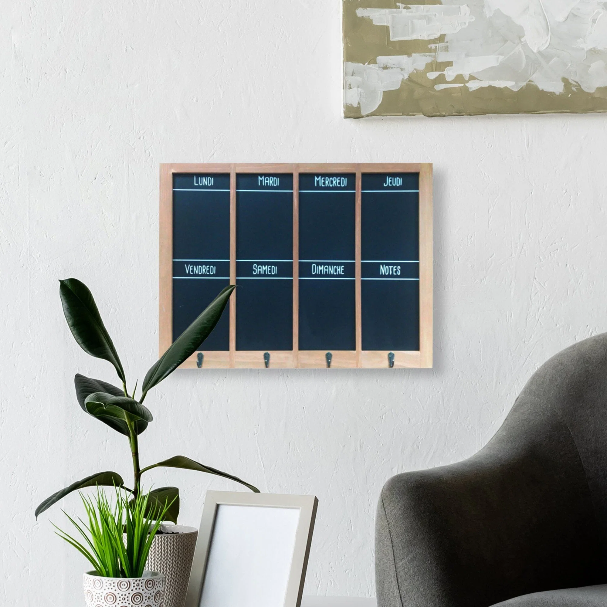 Optimized French Weekly Calendar with Hooks Authentic