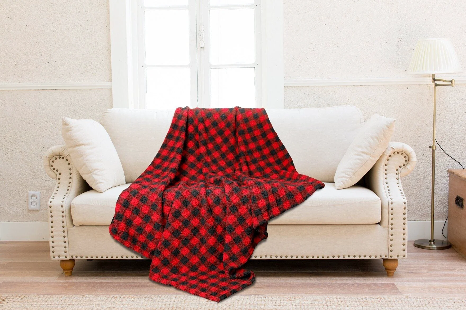 Classic Buffalo Plaid Sherpa Throw Expertly Made