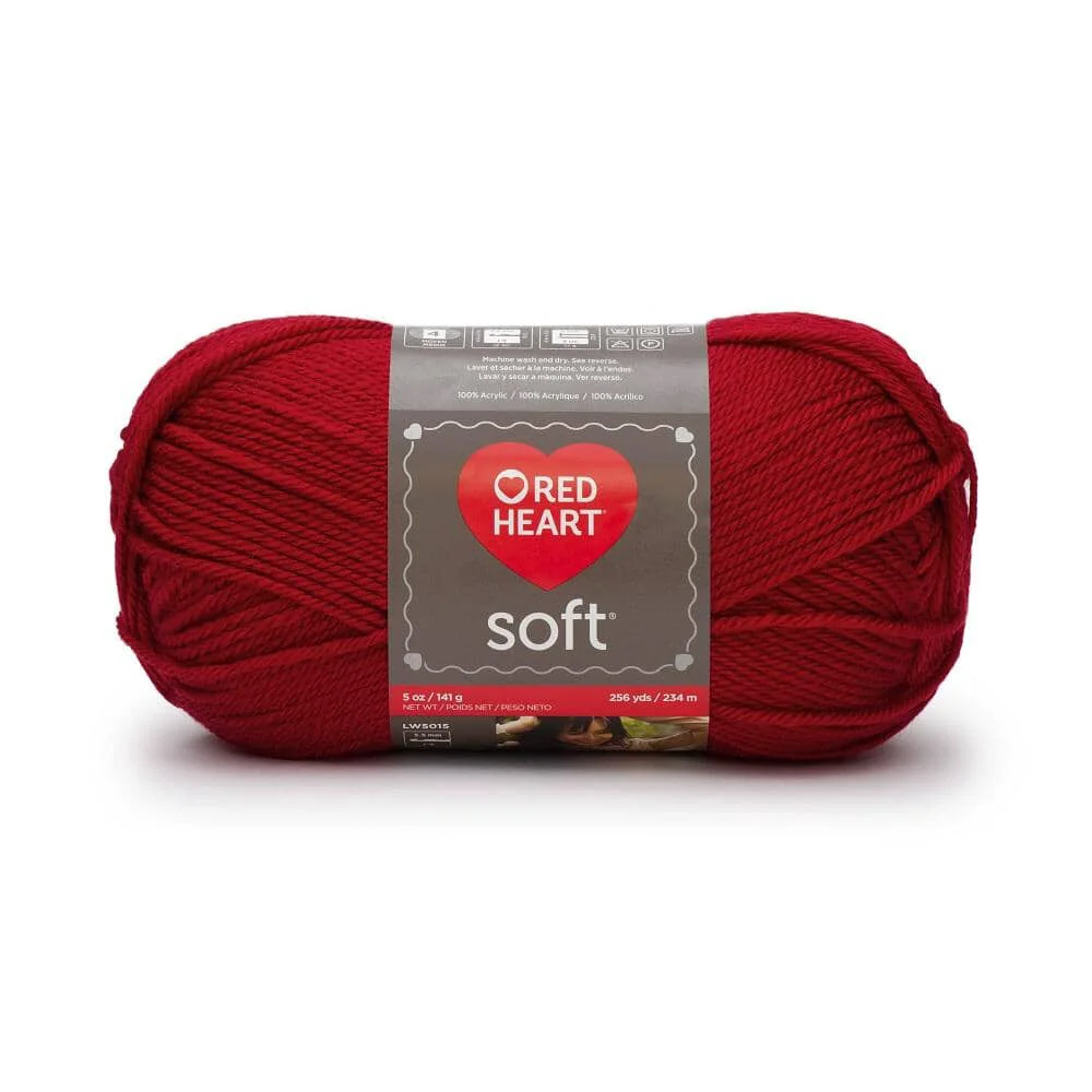 Original Red Heart Soft Yarn ly Red Trusted