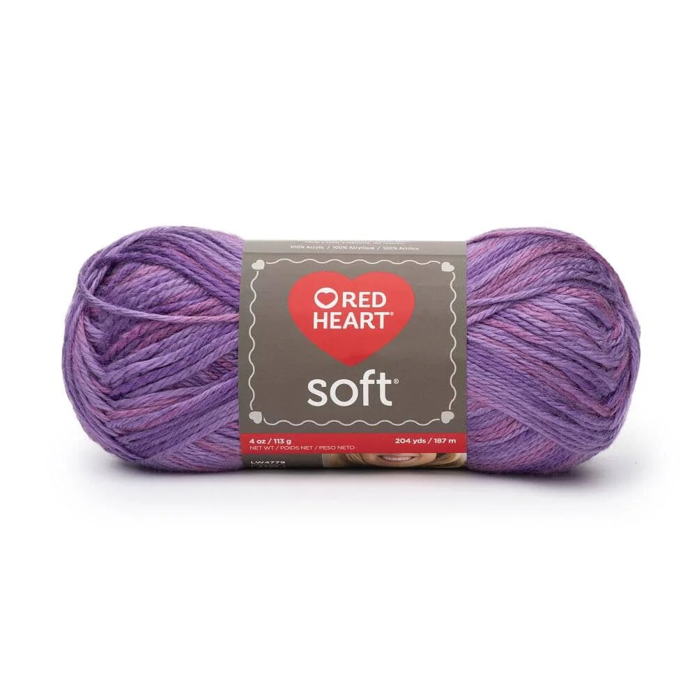 Refined Red Heart Soft Yarn Plummy Exceptional