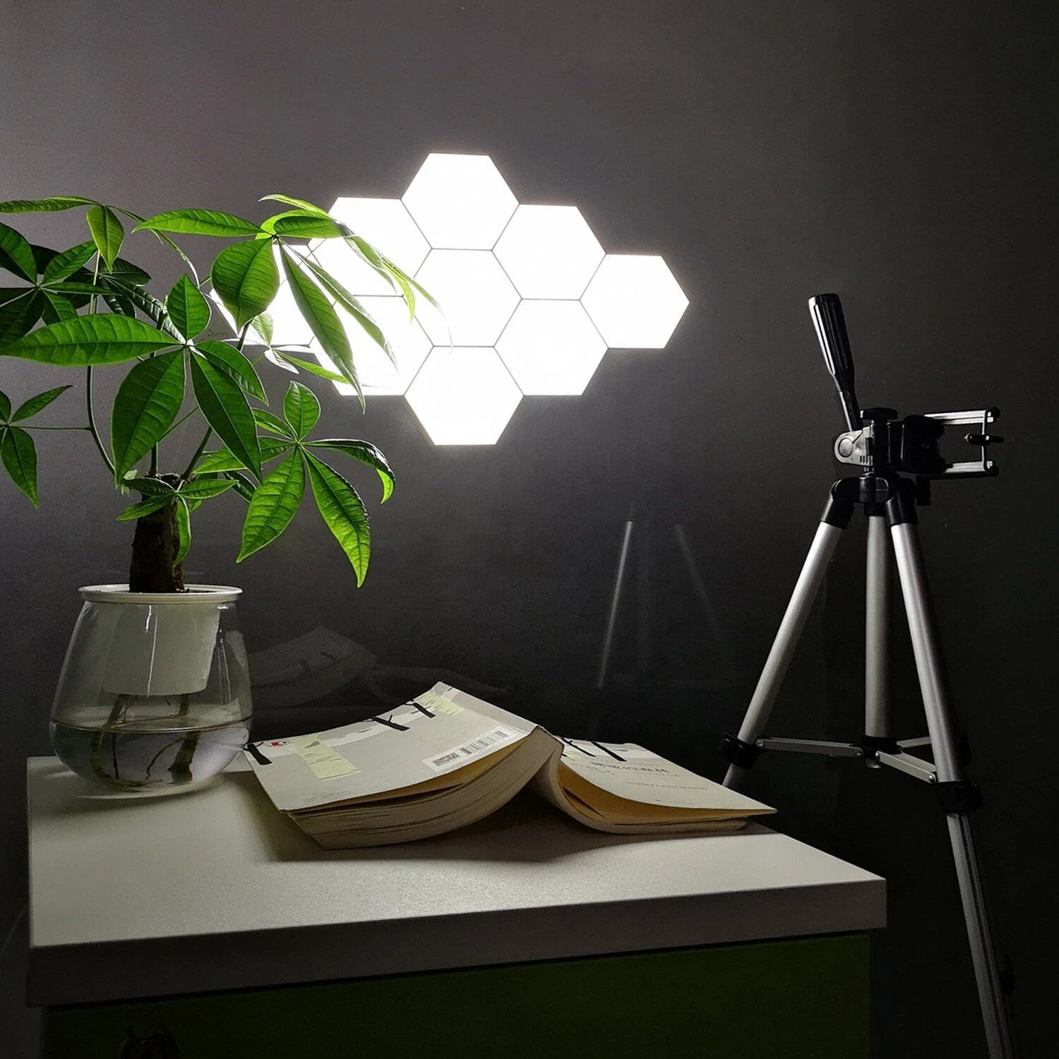 Fast Set of 6 Hexagon LED Lights Pure