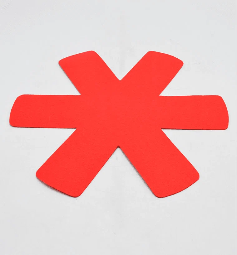 Convenient Pans Felt Protection Red Casual