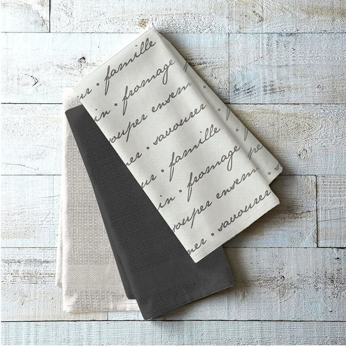 Lightweight Elise Collection – 3 Piece Tea Towel Set Safe