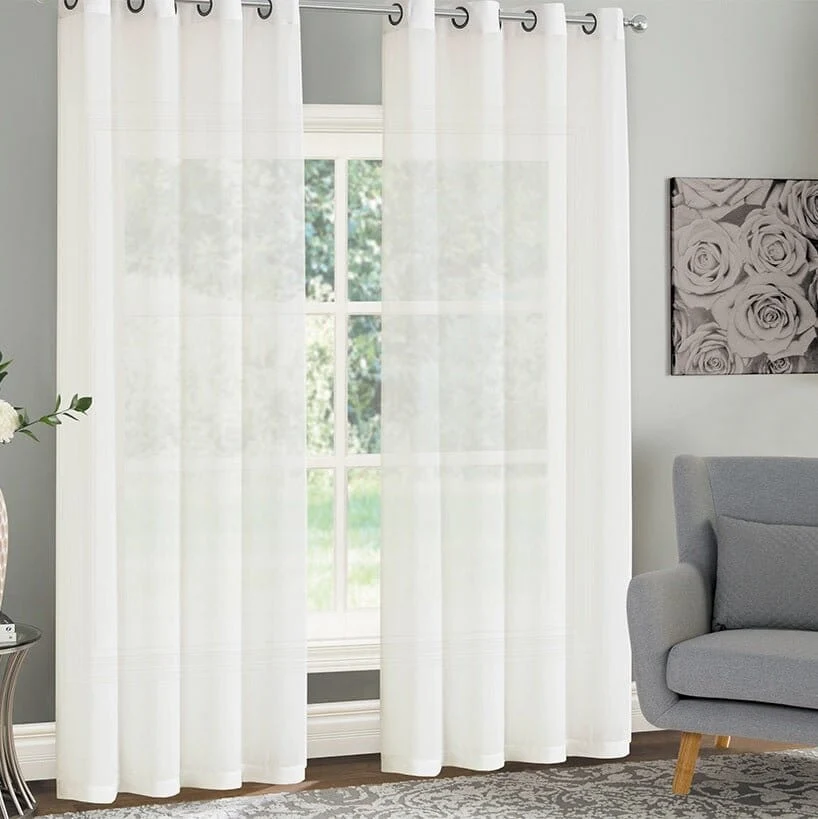 Soft Daphne – Chiffon Grommet Panels Set of 2 Refined
