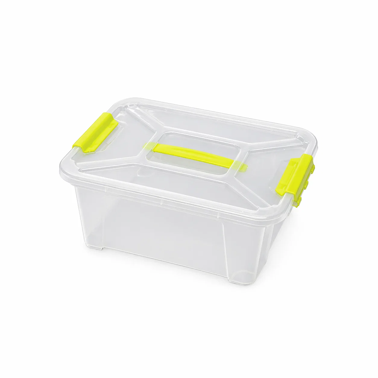 Reusable Clear Plastic Storage Box with Clip Lid 5L 15L 20L Exclusive