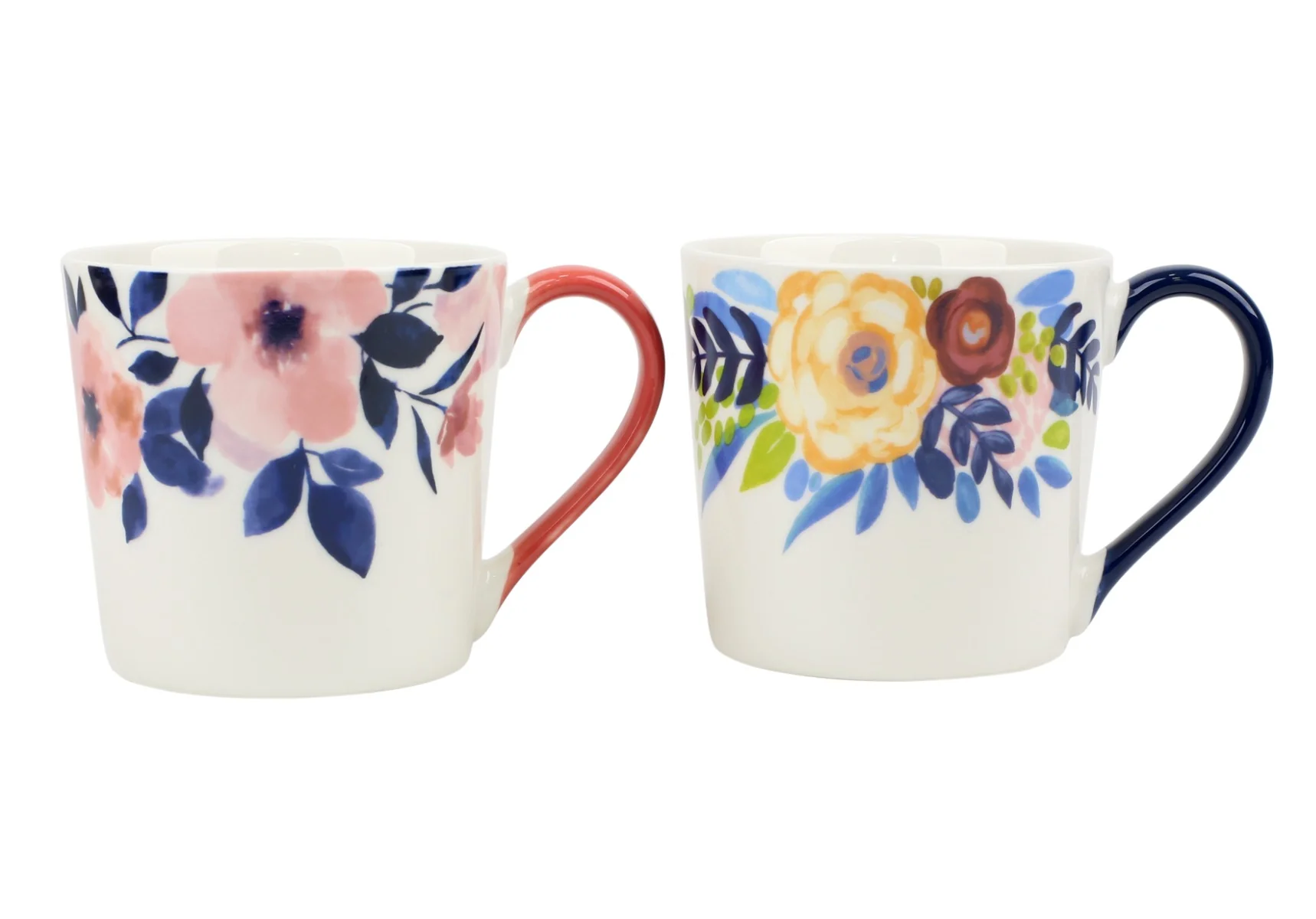 High-Performance New Bone Mug 11oz Flowers Asst Decals Carefully Designed