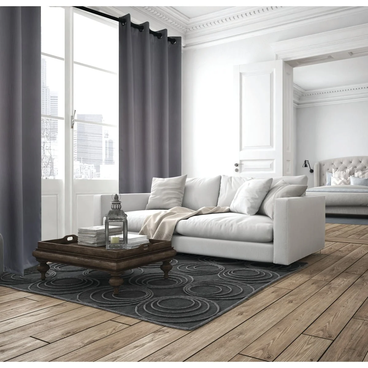 Convenient Noah 2-Pack 52 x 84 Blackout Grommet Panels Elegant