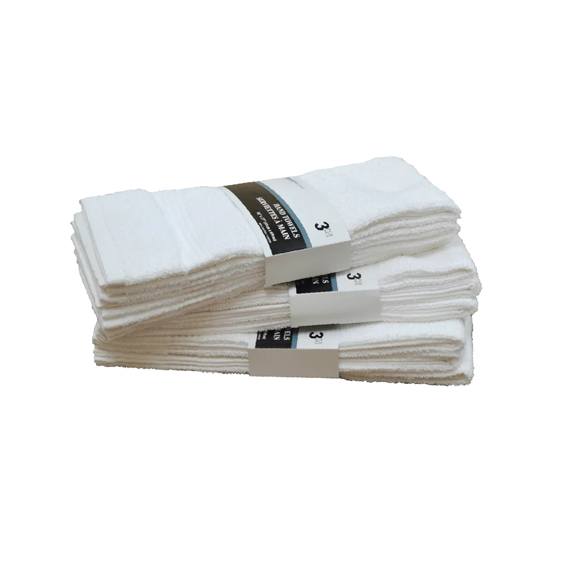 Dependable 3pk White Hand Towel Artisan