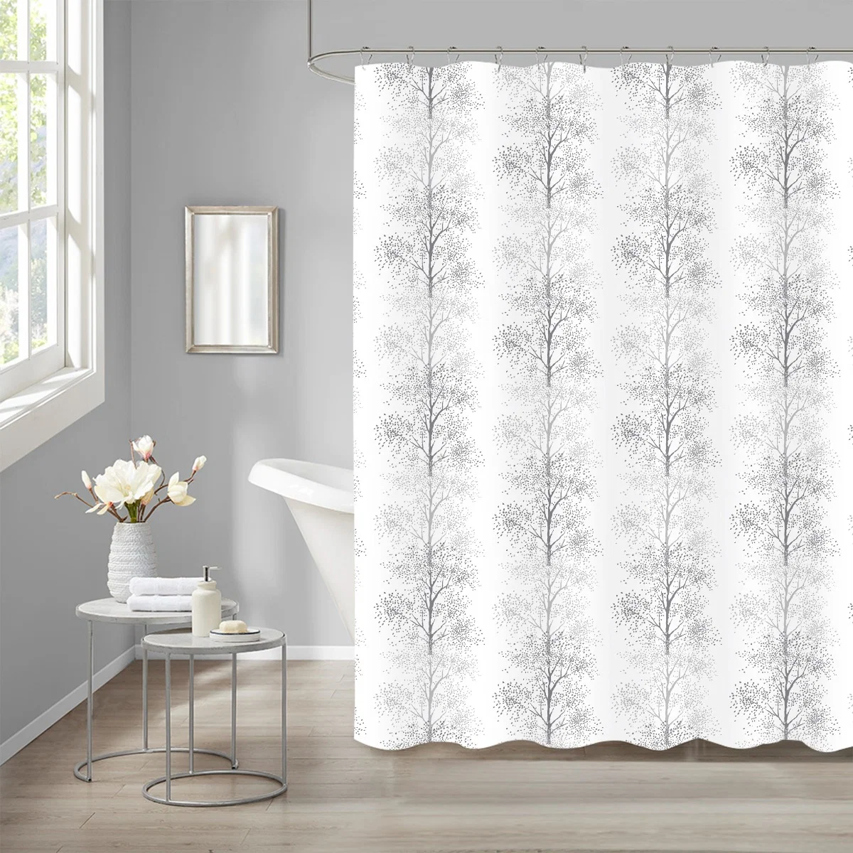 Minimalist Trees MF Shower Curtain 70×72 Selected