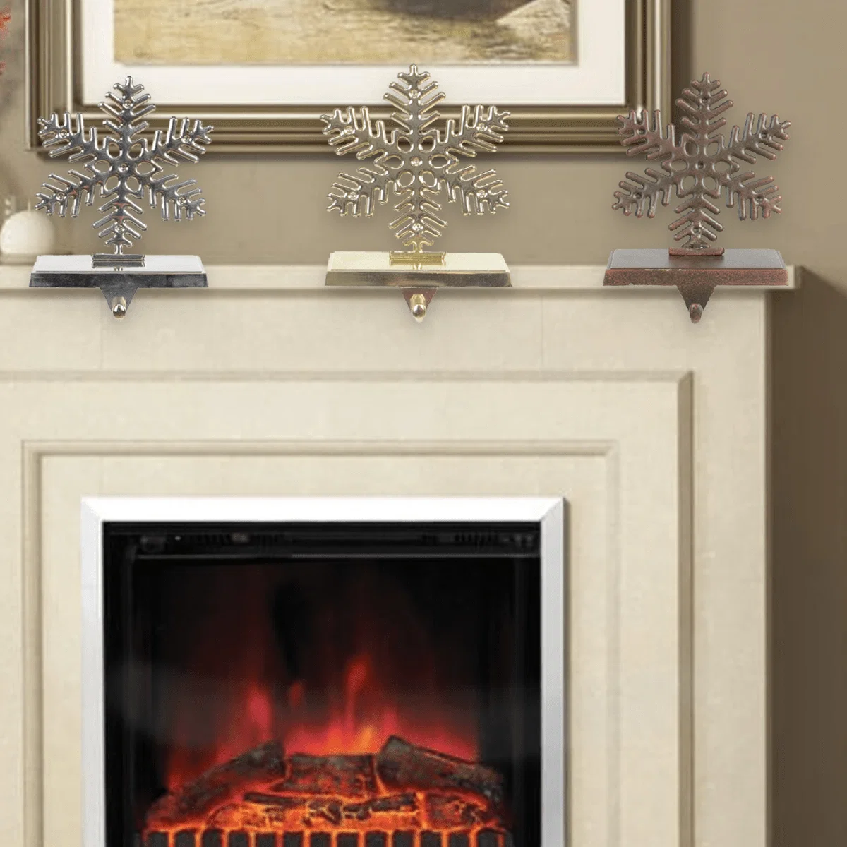 Specialty Snowflake Stocking Holder 19cm Refined