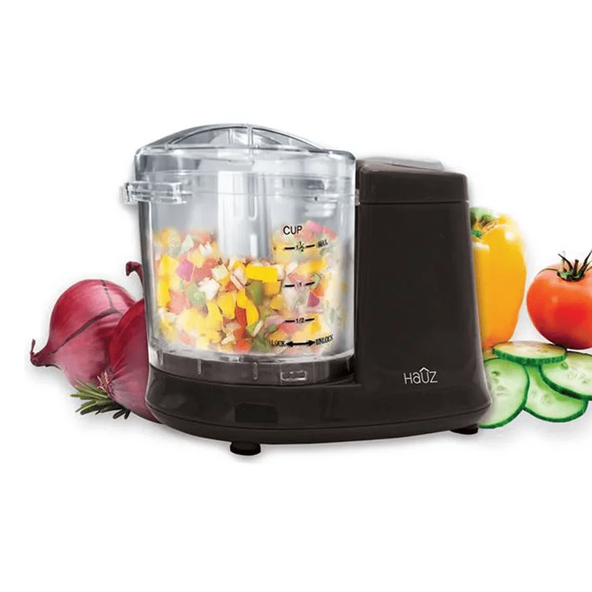 Selected 1.5 Cup Mini Electric Chopper Black Comfortable